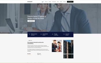 JL KickOff - One Page landing page Joomla template